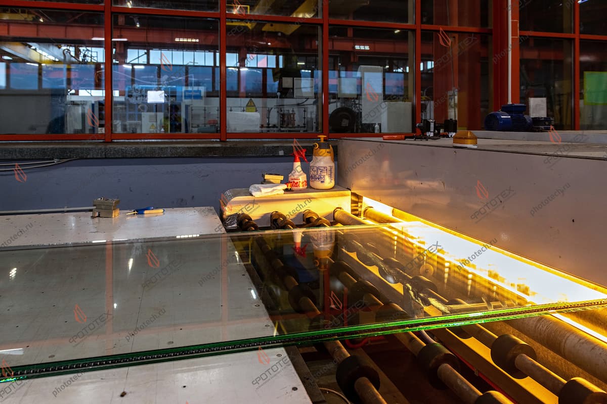Цех заливного противопожарного стекла